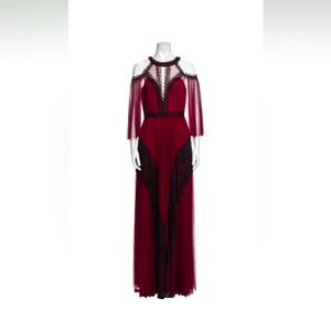 Marchesa Notte Color block Pattern Long Gown Brand-new